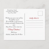 Modern kleurrijk kerstthema briefkaart (Achterkant)