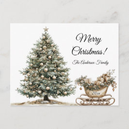 Modern kleurrijk kerstthema briefkaart