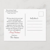 Modern kleurrijk kerstthema briefkaart (Achterkant)