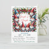 Modern kleurrijk kerstthema feestdagenkaart (Staand voorkant)