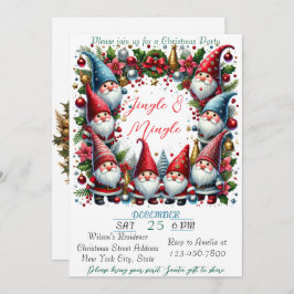 Modern kleurrijk kerstthema feestdagenkaart