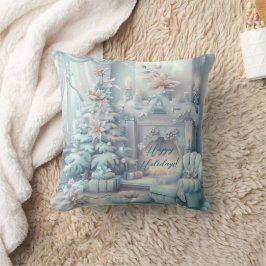 Modern kleurrijk kerstthema kussen