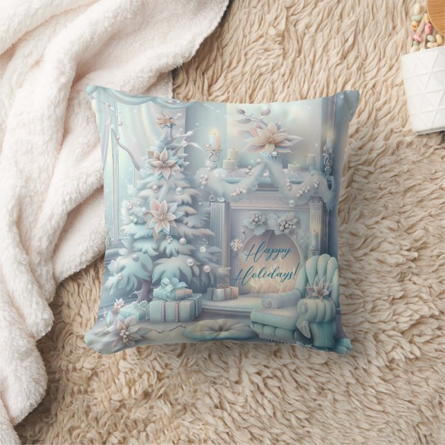 Modern kleurrijk kerstthema kussen (Deken)