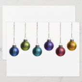 Modern kleurrijk kerstWenskaart Feestdagenkaart (Voorkant / Achterkant)