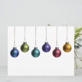 Modern kleurrijk kerstWenskaart Feestdagenkaart (Staand voorkant)