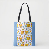Modern kleurrijk kippenontwerp tote bag (Voorkant)