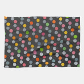 Modern Kleurrijk & Knuffelend Koolzwart Zilveren S Theedoek (Horizontaal)