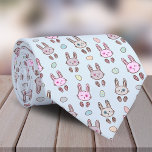 Modern kleurrijk konijnenpatroon stropdas<br><div class="desc">Colorful Cute Bunny Rabbit Pattern stropdas.. Dit lichtblauwe en kleurrijke konijnenkonijnenontwerp is geweldig als geschenk voor man of vriend. U kunt de hoofdkleur veranderen en het afbeelding resize gebruikend uitgeven ontwerphulpmiddel.</div>