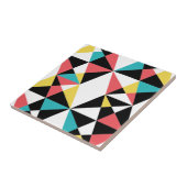 Modern, kleurrijk, leuk, trendy, geometrisch patro tegeltje (Zijkant)