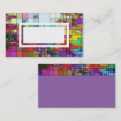 modern kleurrijk model voor visitekaartjes (Voorkant / Achterkant)