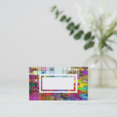 modern kleurrijk model voor visitekaartjes (Staand voorkant)