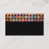 modern kleurrijk model voor visitekaartjes (Achterkant)