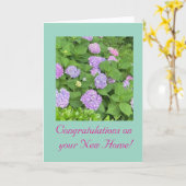 Modern & Kleurrijk, Nieuw Thuis, Opgevouwen  Kaart (Gele Bloem)