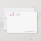 Modern kleurrijk Paars Geometrisch Afstuderen Bedankkaart (Voorkant)