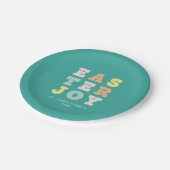 Modern kleurrijk Pasen Papieren Bordje (Gekanteld)