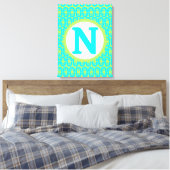 modern kleurrijk patroon canvas afdruk (Insitu (Slaapkamer))
