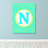 modern kleurrijk patroon canvas afdruk (Insitu (Houten vloer))