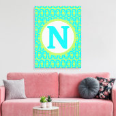 modern kleurrijk patroon canvas afdruk (Insitu (Woonkamer))
