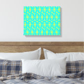 modern kleurrijk patroon canvas afdruk (Insitu (Slaapkamer))