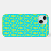 modern kleurrijk patroon iPhone hoesje (Achterkant horizontaal)