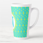 modern kleurrijk patroon latte mok (Rechts)