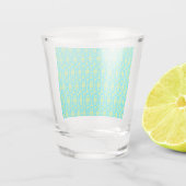 modern kleurrijk patroon shot glas (Achterkant)