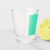modern kleurrijk patroon shot glas (Links)