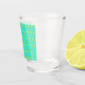 modern kleurrijk patroon shot glas (Rechts)