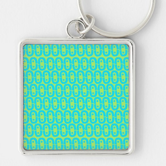 modern kleurrijk patroon sleutelhanger (Voorkant)