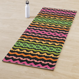 Modern kleurrijk patroon yogamat