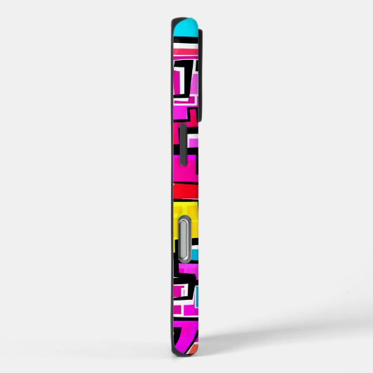 Modern kleurrijk patroonontwerp Case-Mate iPhone case (Achterkant / Rechts)