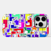 Modern kleurrijk patroonontwerp Case-Mate iPhone case (Achterkant (horizontaal))
