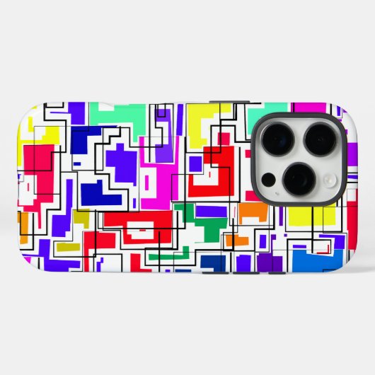 Modern kleurrijk patroonontwerp Case-Mate iPhone case (Achterkant (horizontaal))