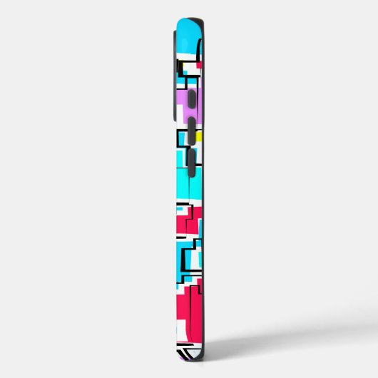 Modern kleurrijk patroonontwerp Case-Mate iPhone case (Achterkant / Links)