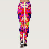 Modern kleurrijk patroonontwerp leggings (Achterkant)