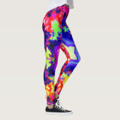 Modern kleurrijk patroonontwerp leggings (Rechts)