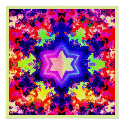 Modern kleurrijk patroonontwerp perfect poster (Voorkant)