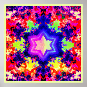 Modern kleurrijk patroonontwerp poster