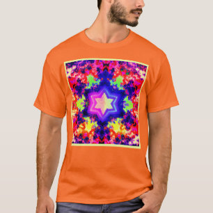 Modern kleurrijk patroonontwerp t-shirt