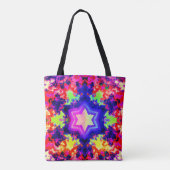 Modern kleurrijk patroonontwerp tote bag (Achterkant)