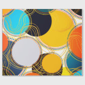 Modern kleurrijk patroonpatroon Abstract Cadeaupapier (Vlak)