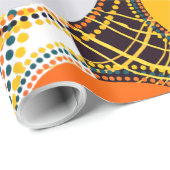 Modern kleurrijk patroonpatroon Abstract Cadeaupapier (Rol Hoek)