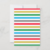 Modern kleurrijk poka Dot Unisex Baby shower Bedankkaart (Achterkant)