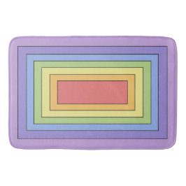 Modern Kleurrijk Regenboog Kleuren Patroon Badmat