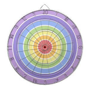 Modern Kleurrijk Regenboog Kleuren Patroon Dartbord
