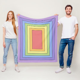 Modern Kleurrijk Regenboog Kleuren Patroon Fleece Deken