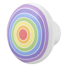 Modern Kleurrijk Regenboog Kleuren Patroon Keramische Knop
