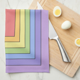 Modern Kleurrijk Regenboog Kleuren Patroon Theedoek