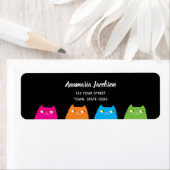 Modern kleurrijk retouradres etiket (Insitu)