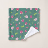 Modern kleurrijk Romantic Floral Pattern Trendy Ba Bad Handdoek (Wasdoekje)